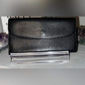 EUC rare vintage Gucci Continental black leather Wallet